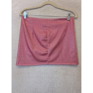 Bear Dance Women's Size M Pink Sparkle Glitter Mini Skirt